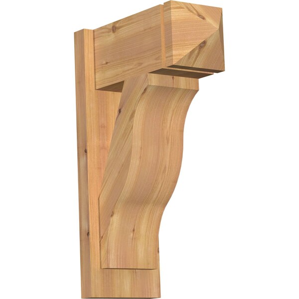 Ekena Millwork Funston Arts & Crafts Smooth Outlooker, Western Red Cedar, 7 1/2"W x 16"D x 24"H OUT08X16X24FST03SWR - main